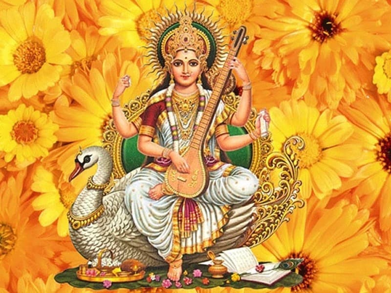 Saraswati Puja on Basant Panchami in Gupt Navratri for Intelligence Improvement with Success in All Exams