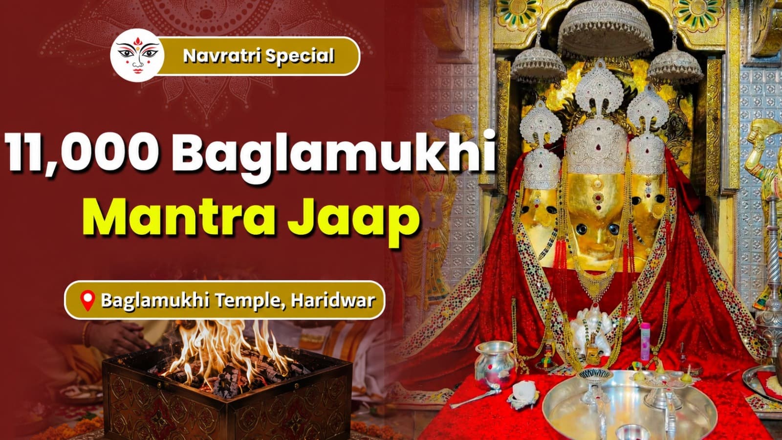 Sharadiya Navratri Special: Perform 11,000 Baglamukhi Mantra Jaap & Divine Anushthan-2026