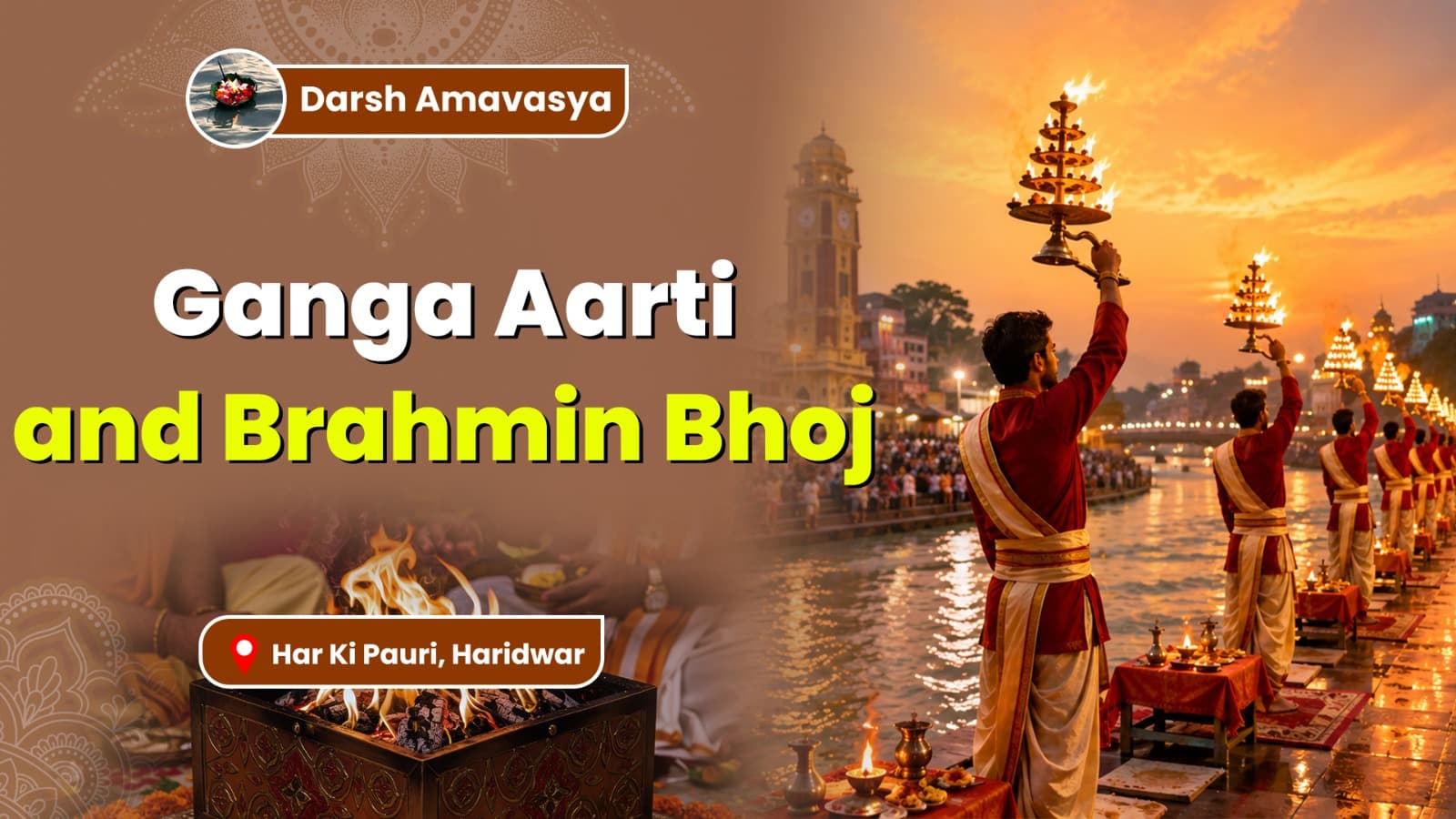Darsh Amavasya Ganga Aarti and Brahmin Bhoj