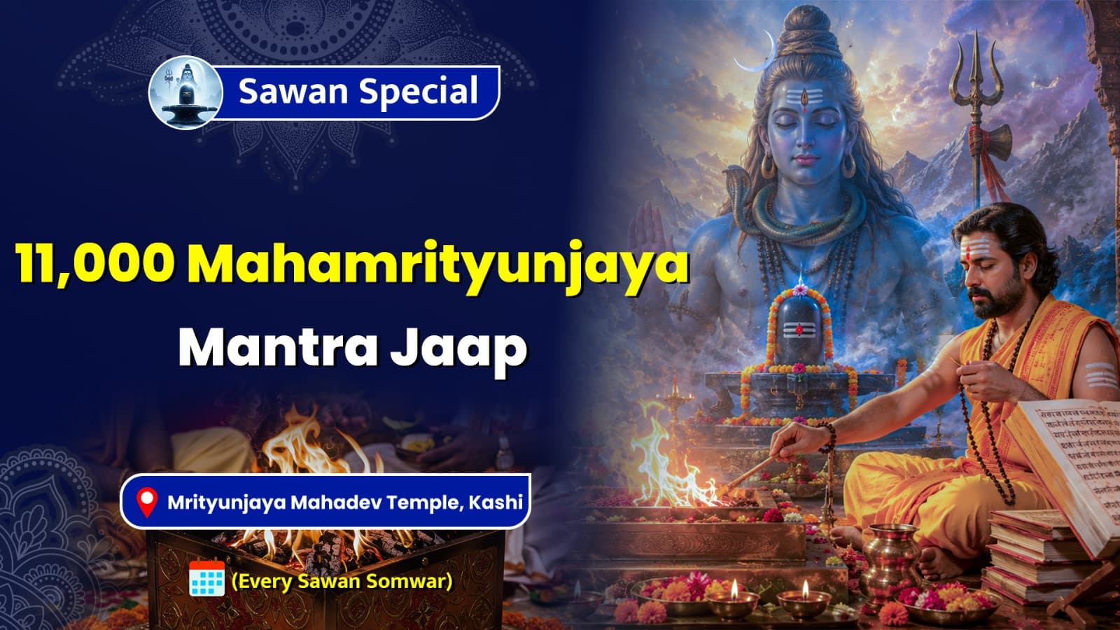 Chant the Mahamrityunjaya Mantra 11,000 Times for Health and Long Life