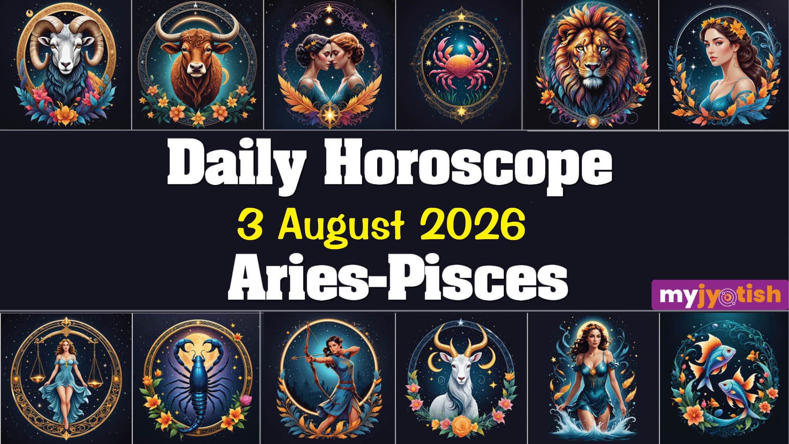 Today's Horoscope 3 August, 2026: Know How The Day Unfolds For All The Zodiac Signs | Check Here
